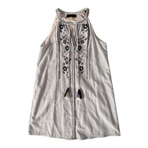 Blue Rain Sleeveless Shift Dress